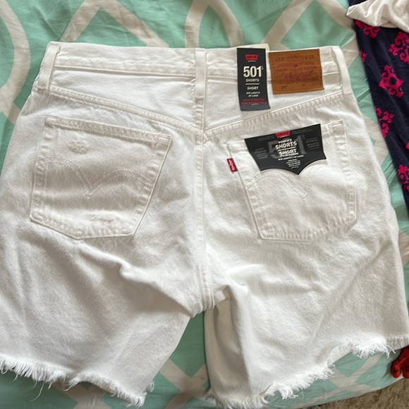 Levi’s white denim shorts. - Picture 3 of 3